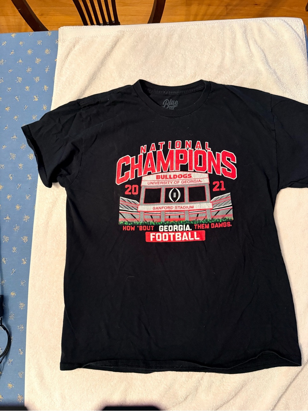 2 Georgia Bulldog Men’s Large Championship Tee Shirts